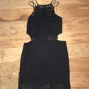 Cute and flirty black cutout dress